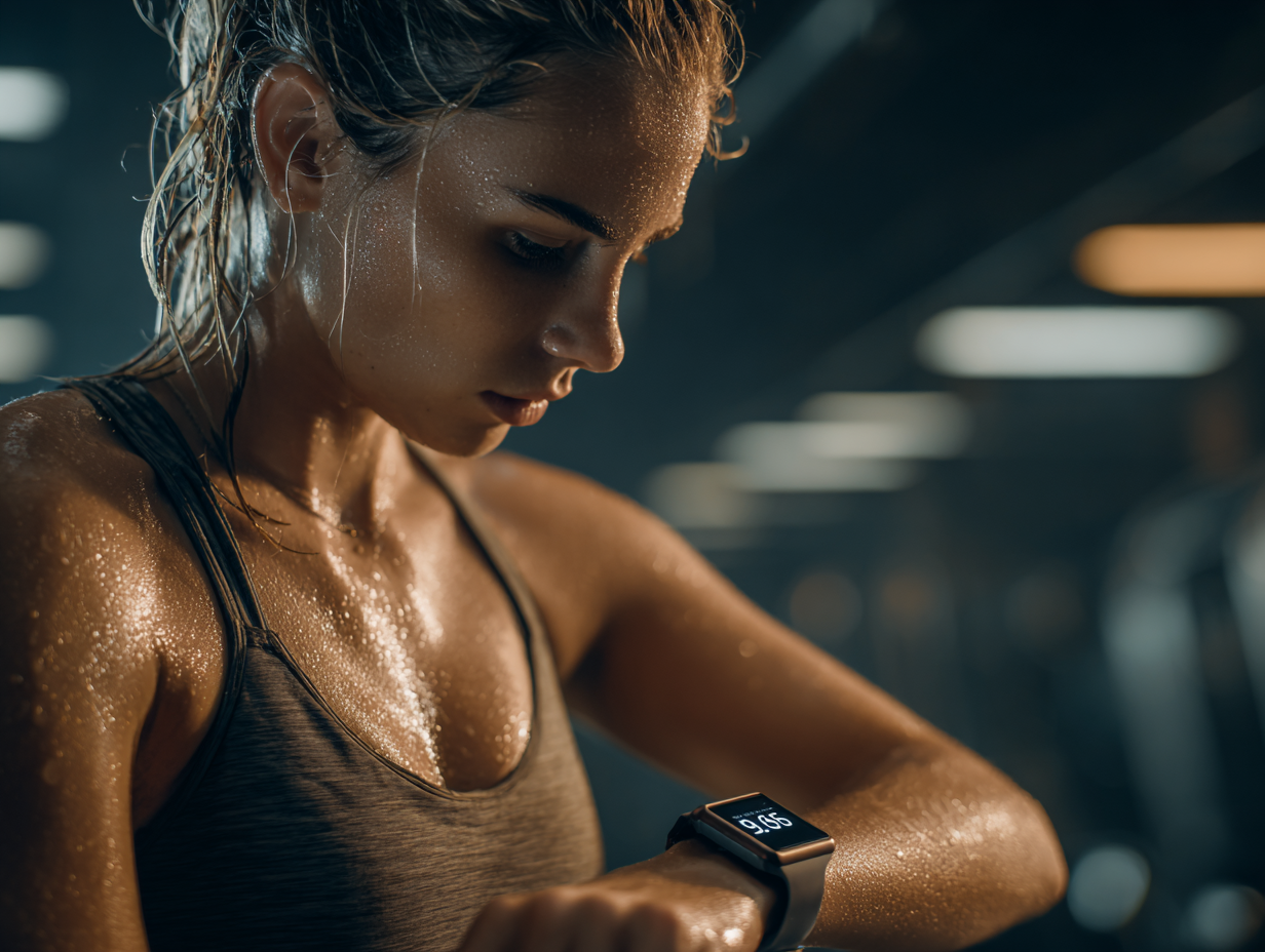 Fitness app interface